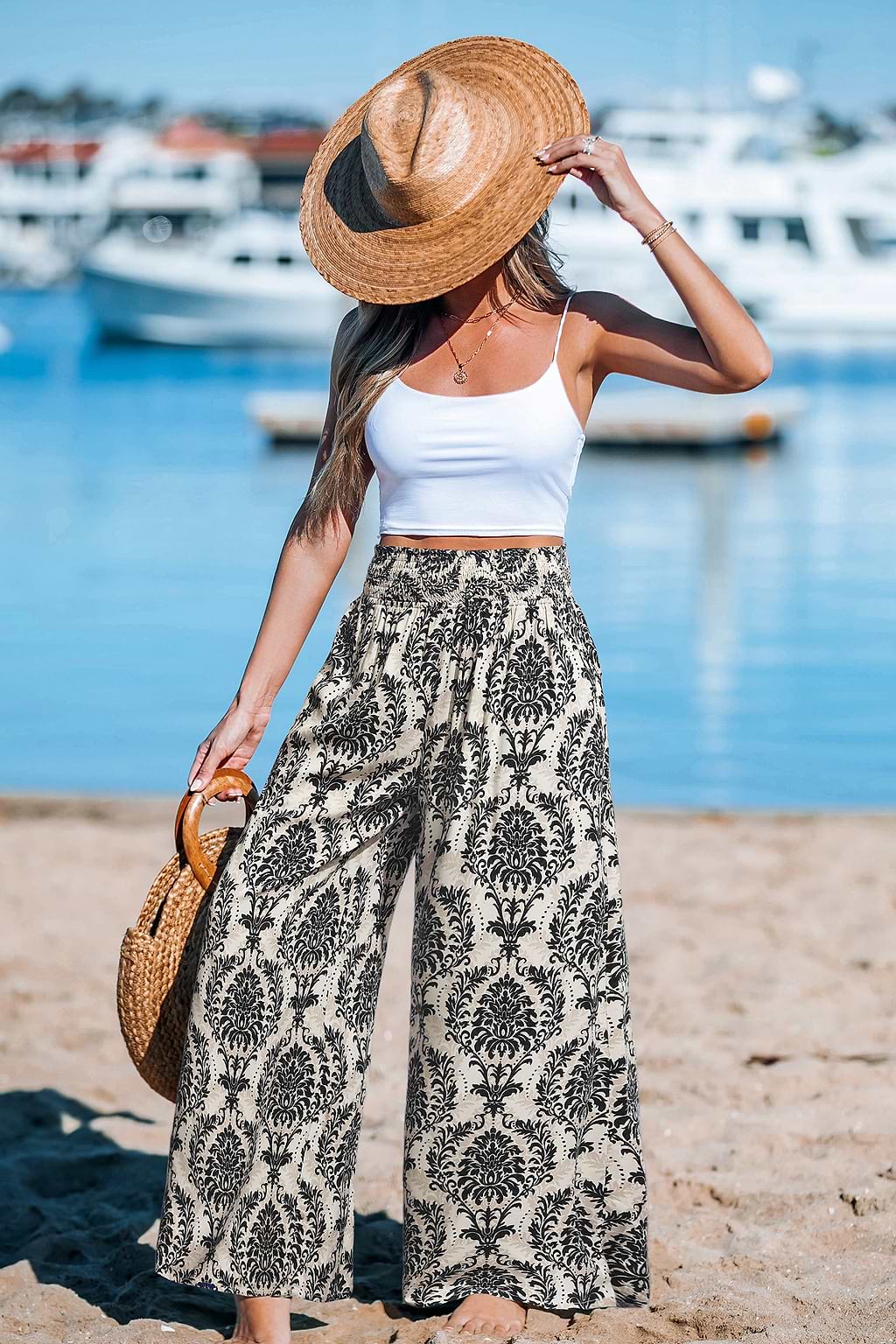 Beachfront Escape Tropical Pants