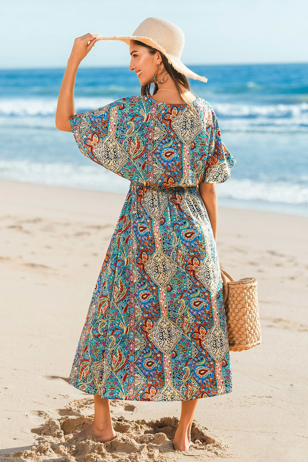 Under the Rainbow Paisley Maxi Dress