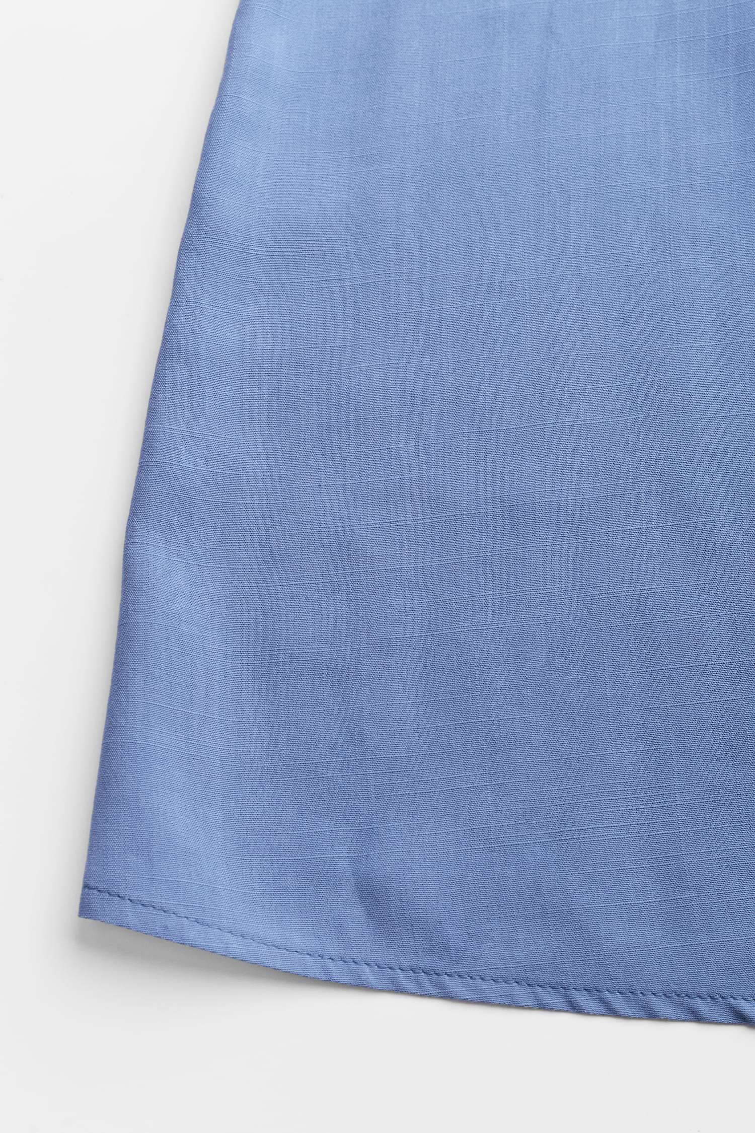Blue Front Twist & Keyhole Maxi Dress