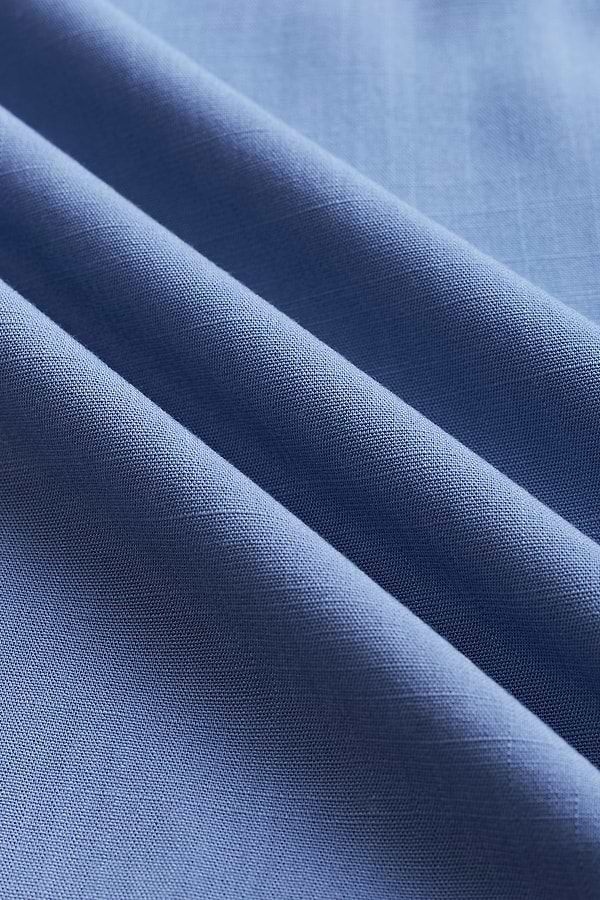 Blue Front Twist & Keyhole Maxi Dress