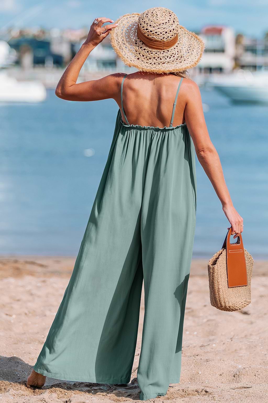 Gentle Breeze Green Jumpsuit