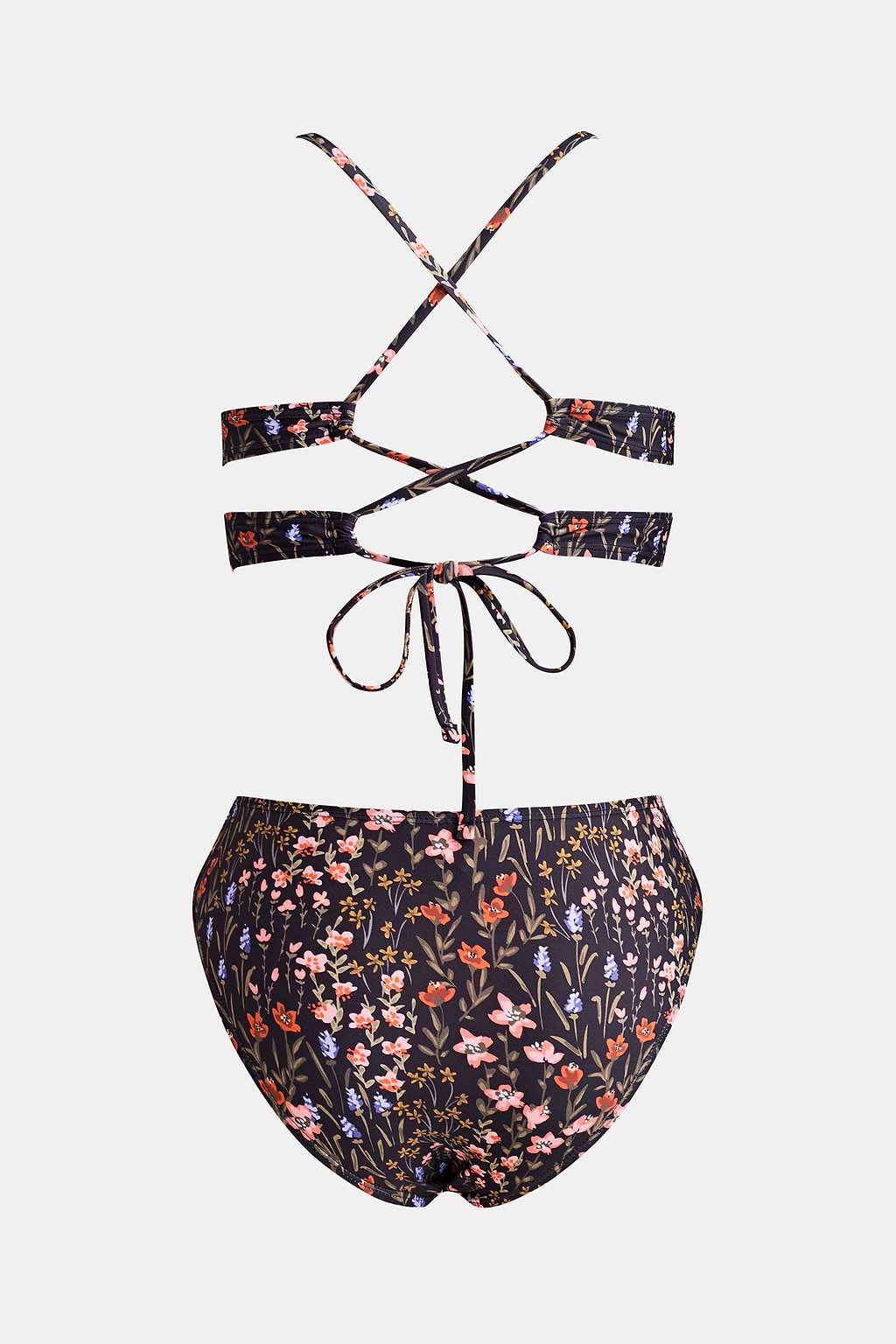 Garden Meadows V-Neck Bralette & Mid Rise Hipster Bikini Set