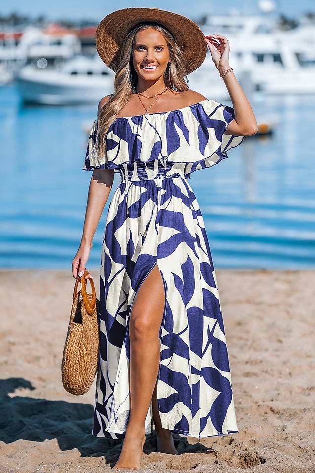 Chasing Sunsets Abstract Maxi Dress