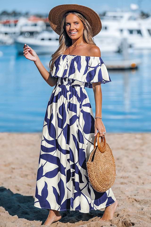 Chasing Sunsets Abstract Maxi Dress
