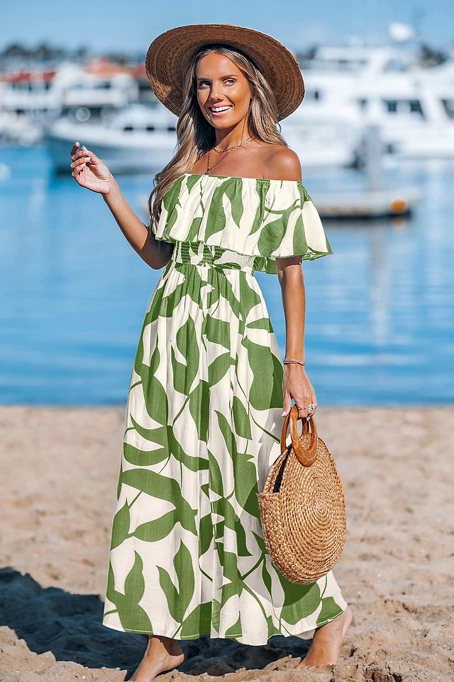 knee length dresses for ladies Allure Maxi Dress – Shop SB Boutique main image 1
