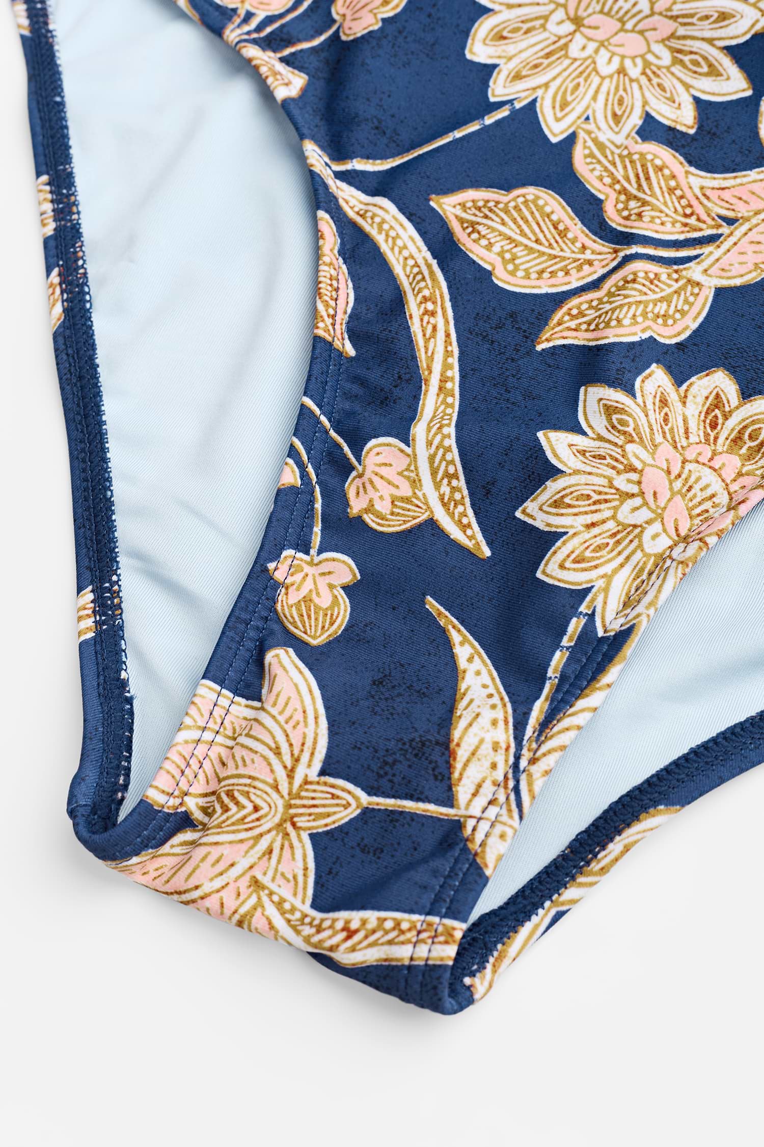 Paisley V Neck Tummy Control One Piece Swimsuit