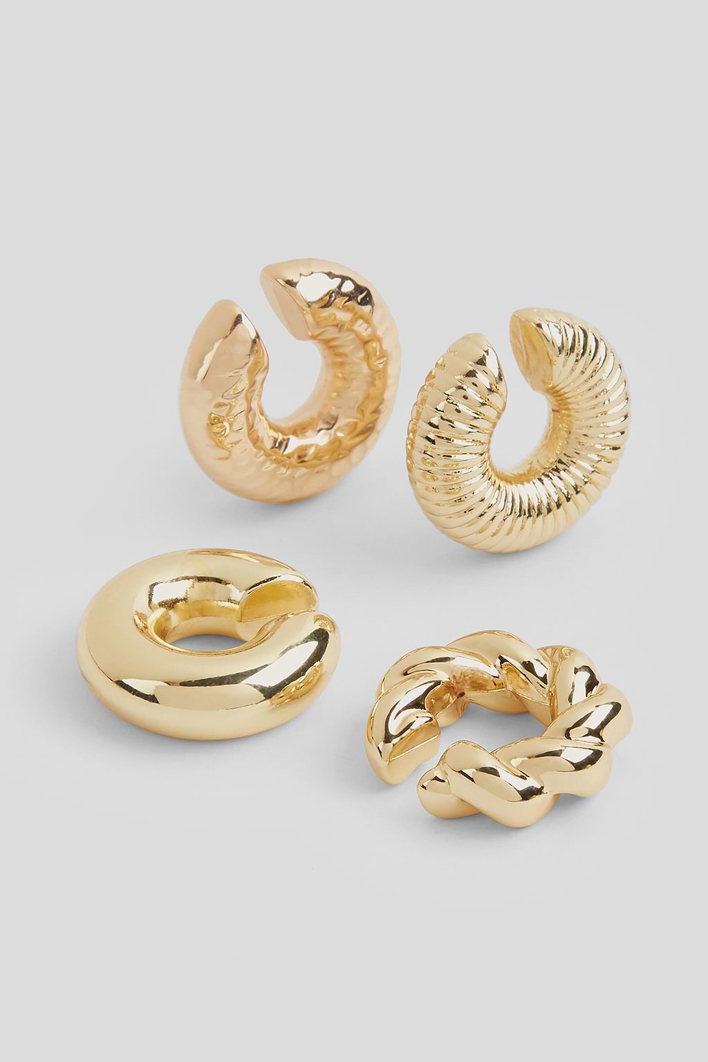 Gilded Gold-Tone Earrings Set