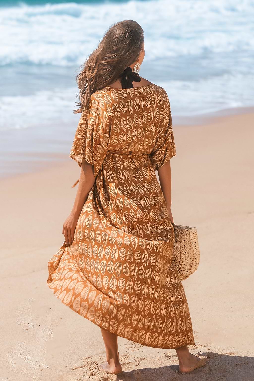 Luxe Flow Ornate Cover-Up Kimono