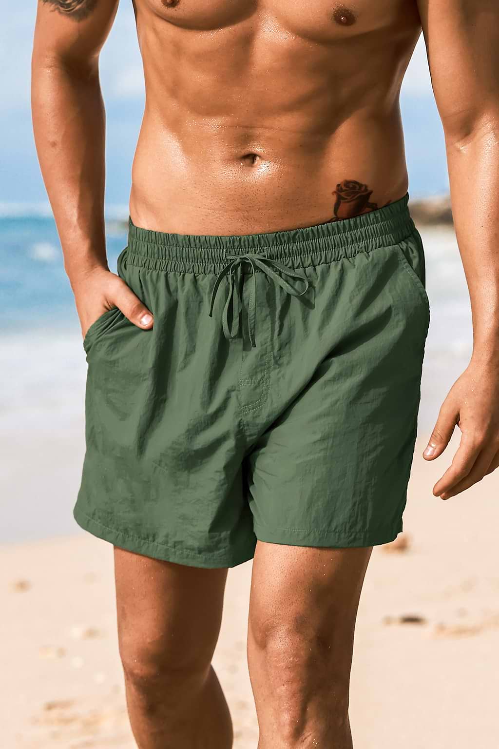 Ivy Breeze Green Board Shorts