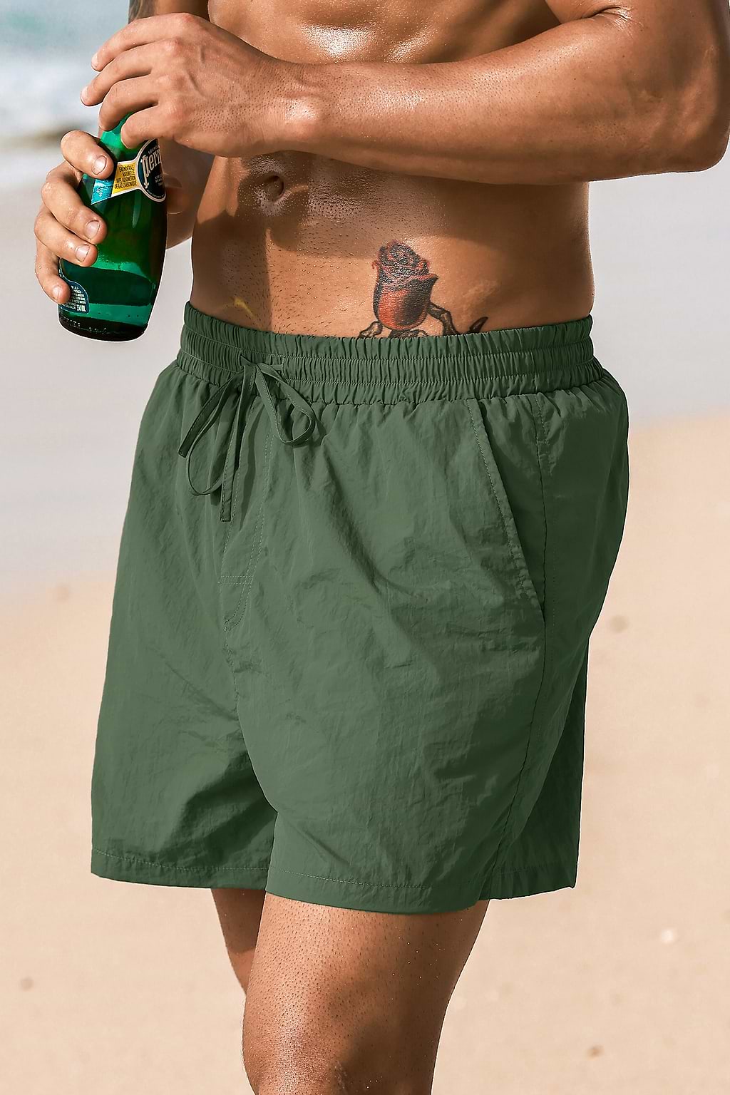 Grüne Herren-Badehose