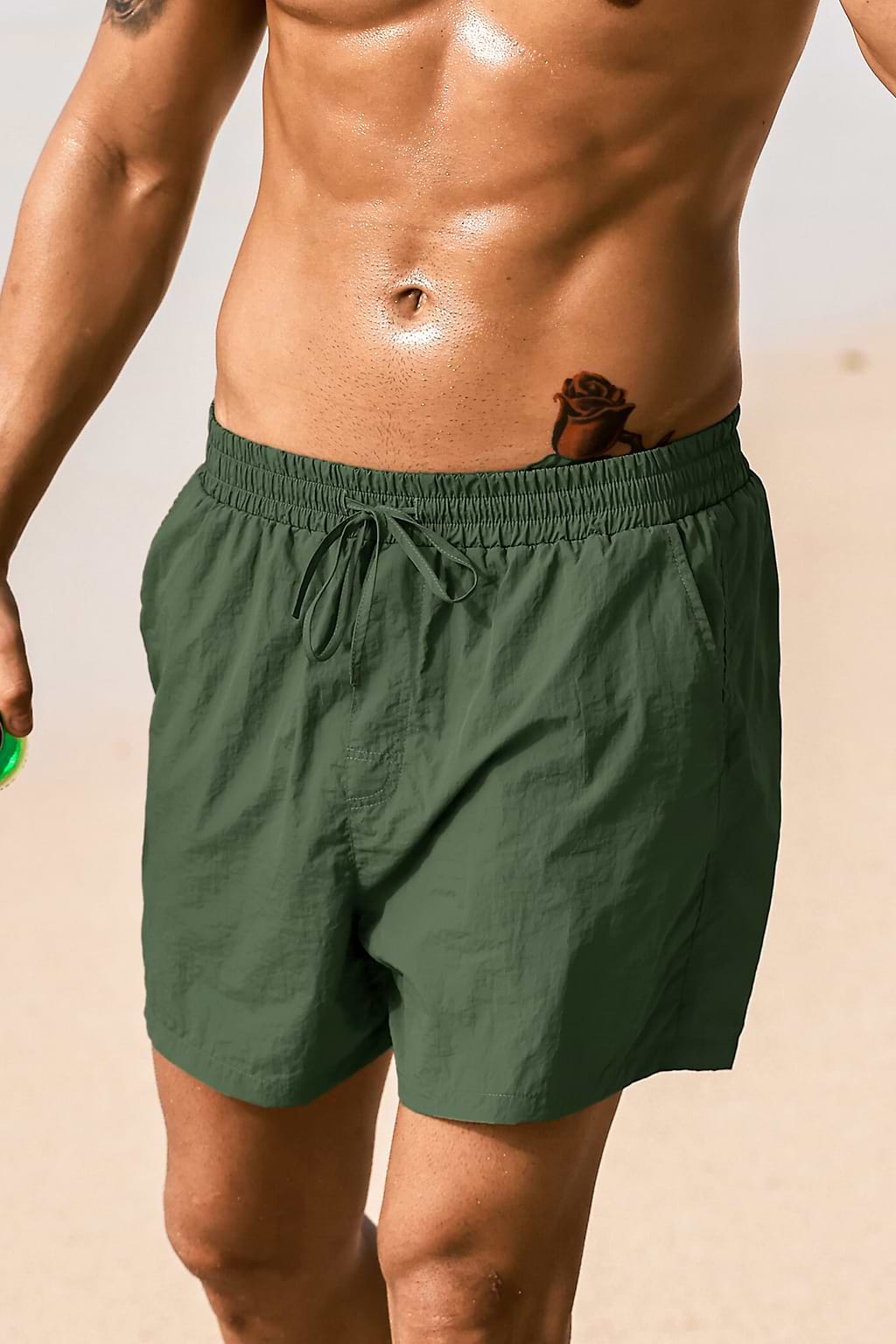 Grüne Herren-Badehose