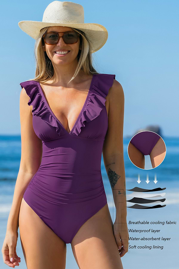 Violet Dream Purple Period One-Piece Swimsuit