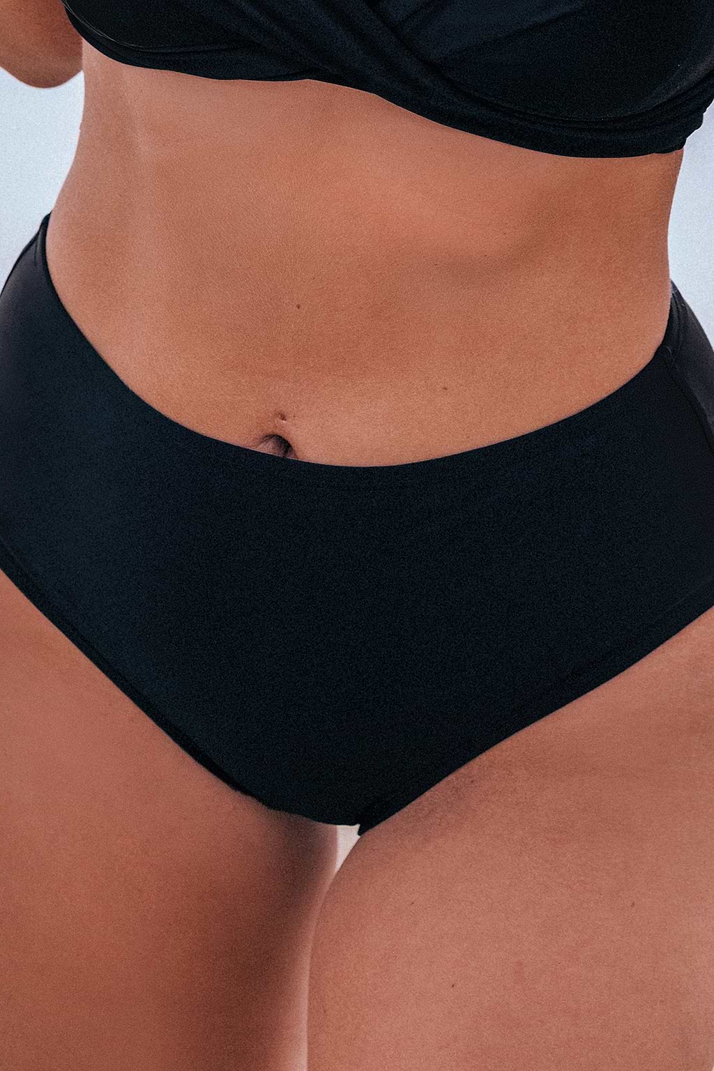 Onyx High-Rise Tummy Control Bikini Bottoms