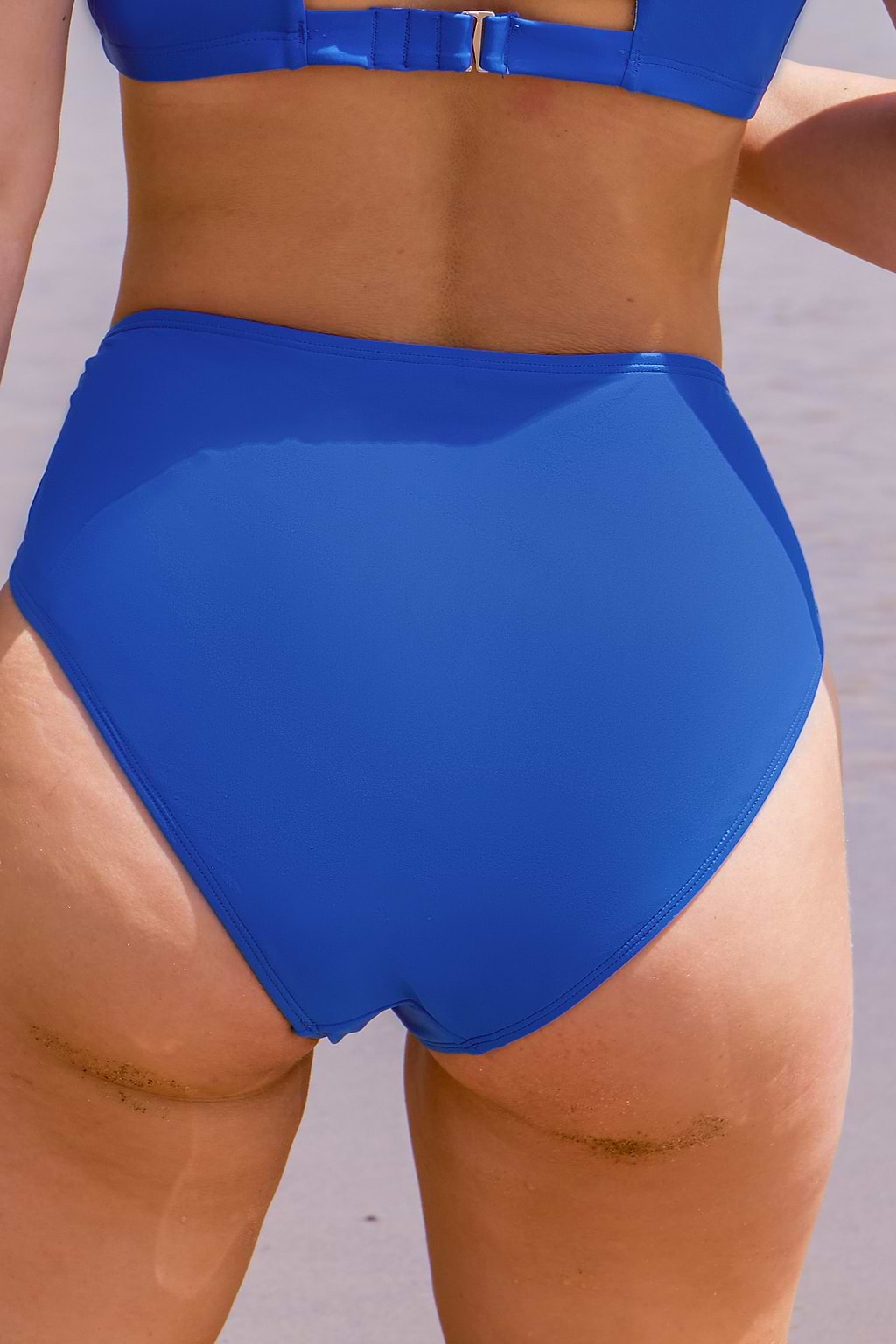 Royal Blue Mid-Rise Bikini Bottoms