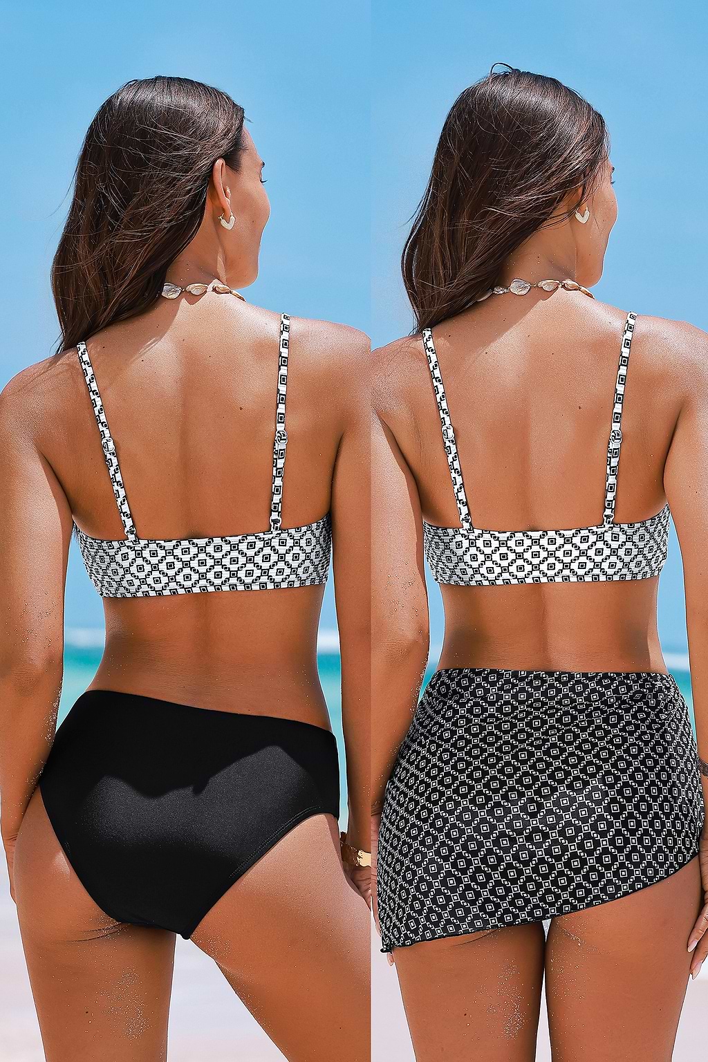 Pacific Prism Geo Bikini & Sarong Set