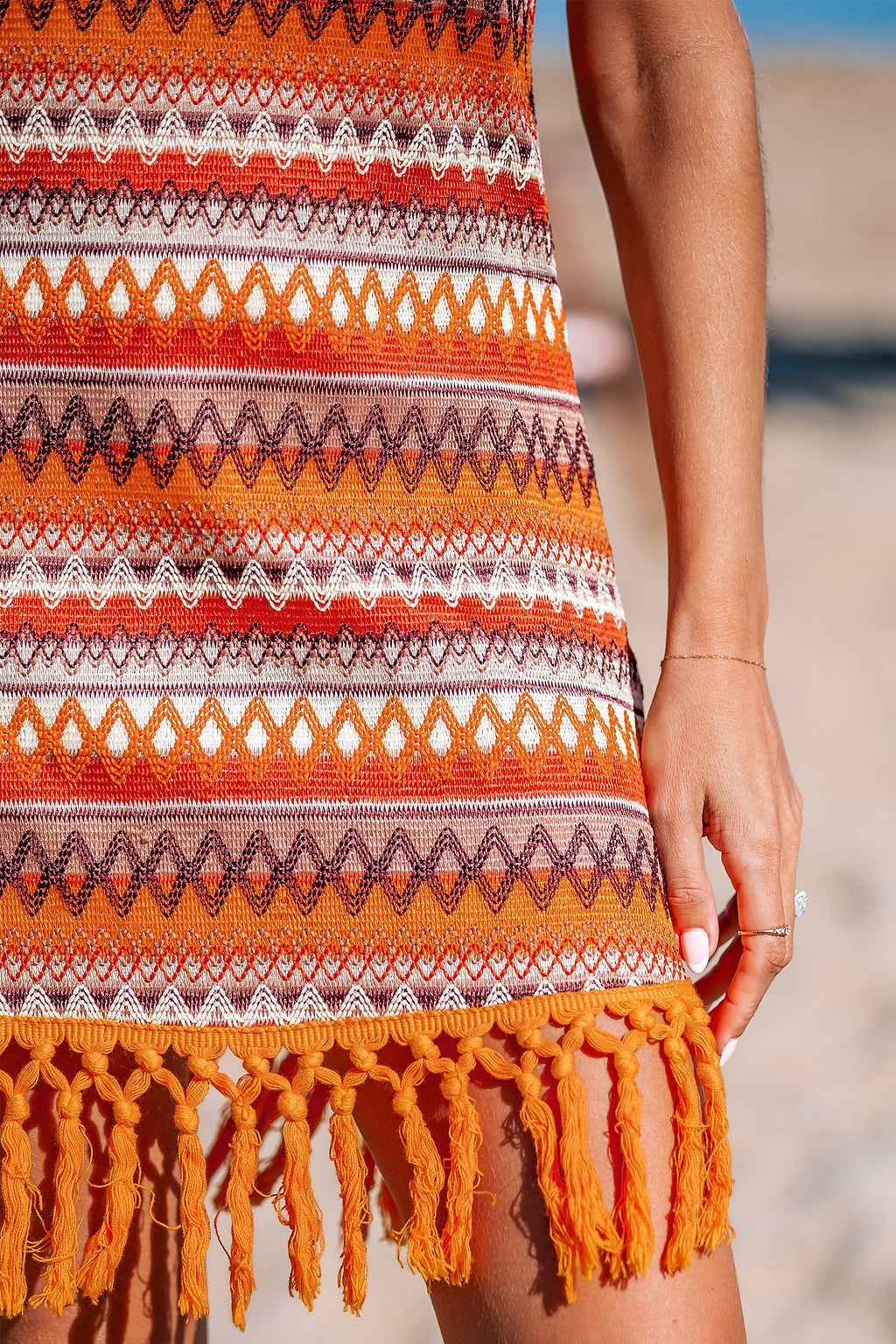 Sunset Haze Boho Mini Dress