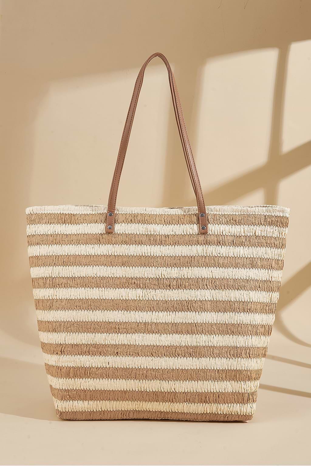 Seaside Stripes Straw Bag