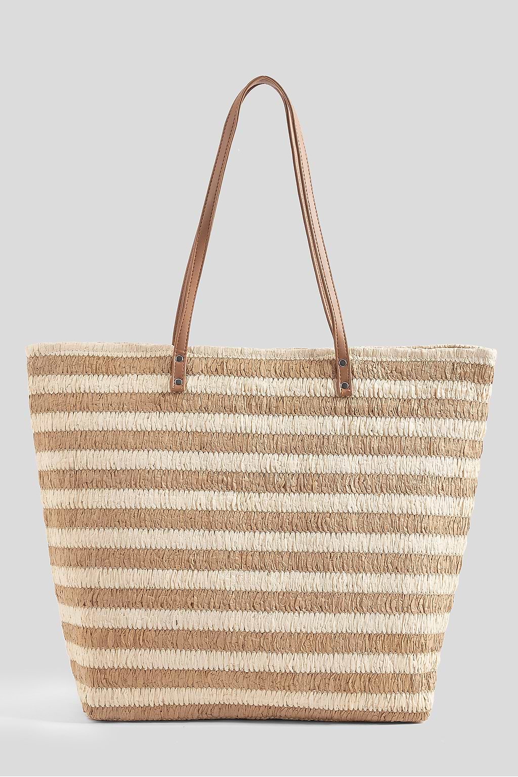 Seaside Stripes Straw Bag