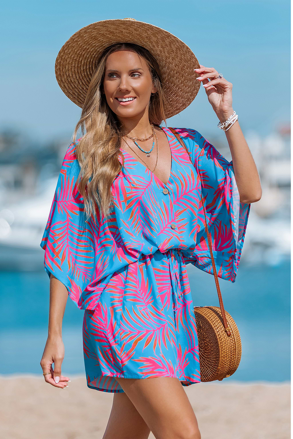 Vivid Palms Tropical Playsuit