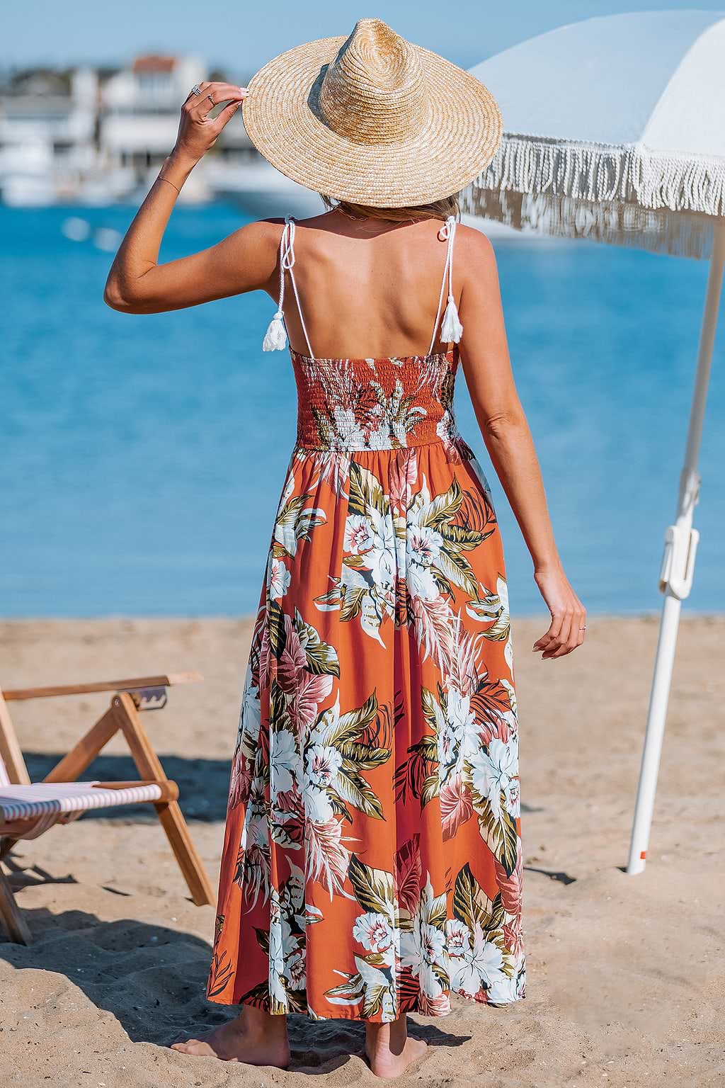 Tropical Bouquet Floral Maxi Dress