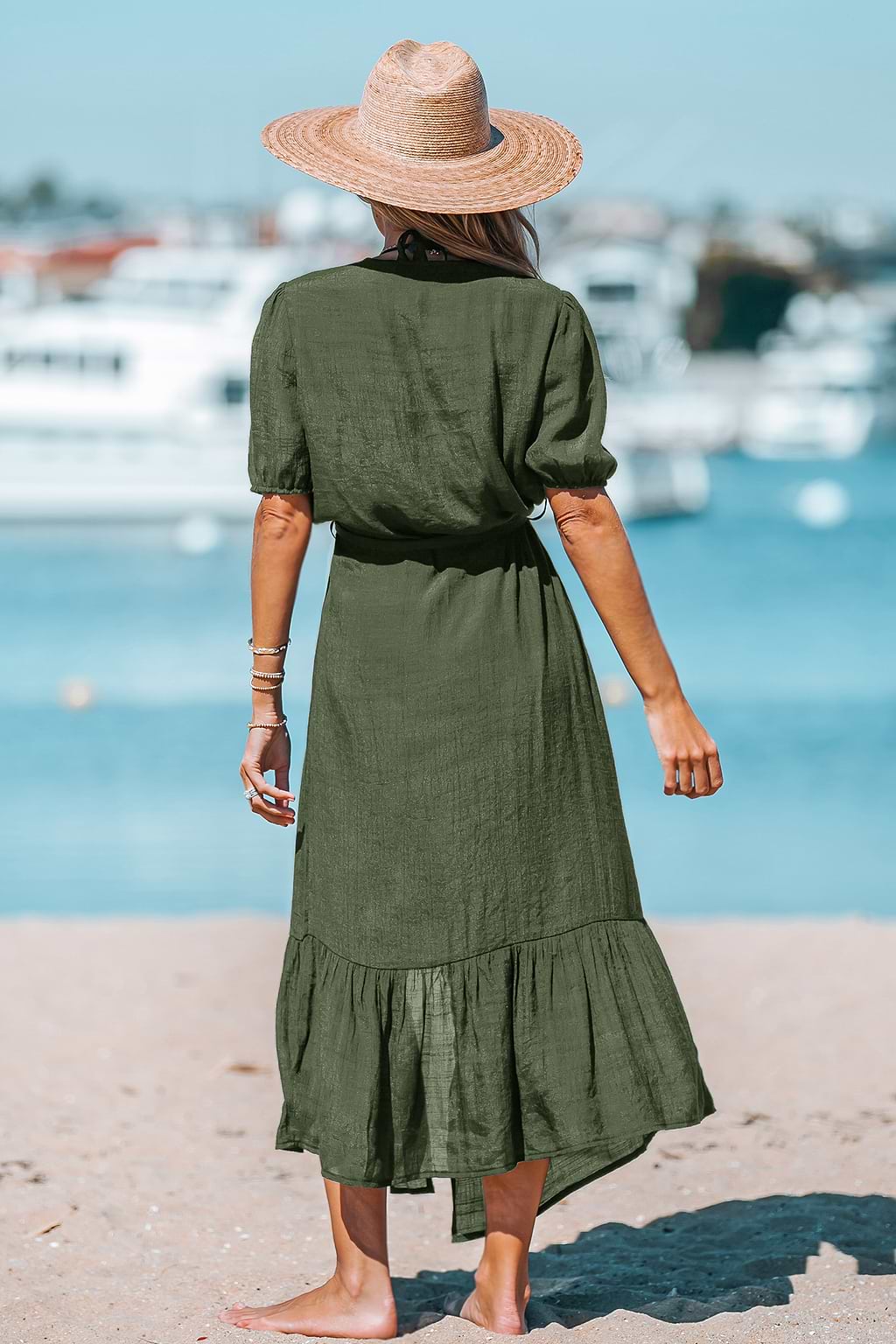 Breeze Kissed Olive Cover-Up Kimono