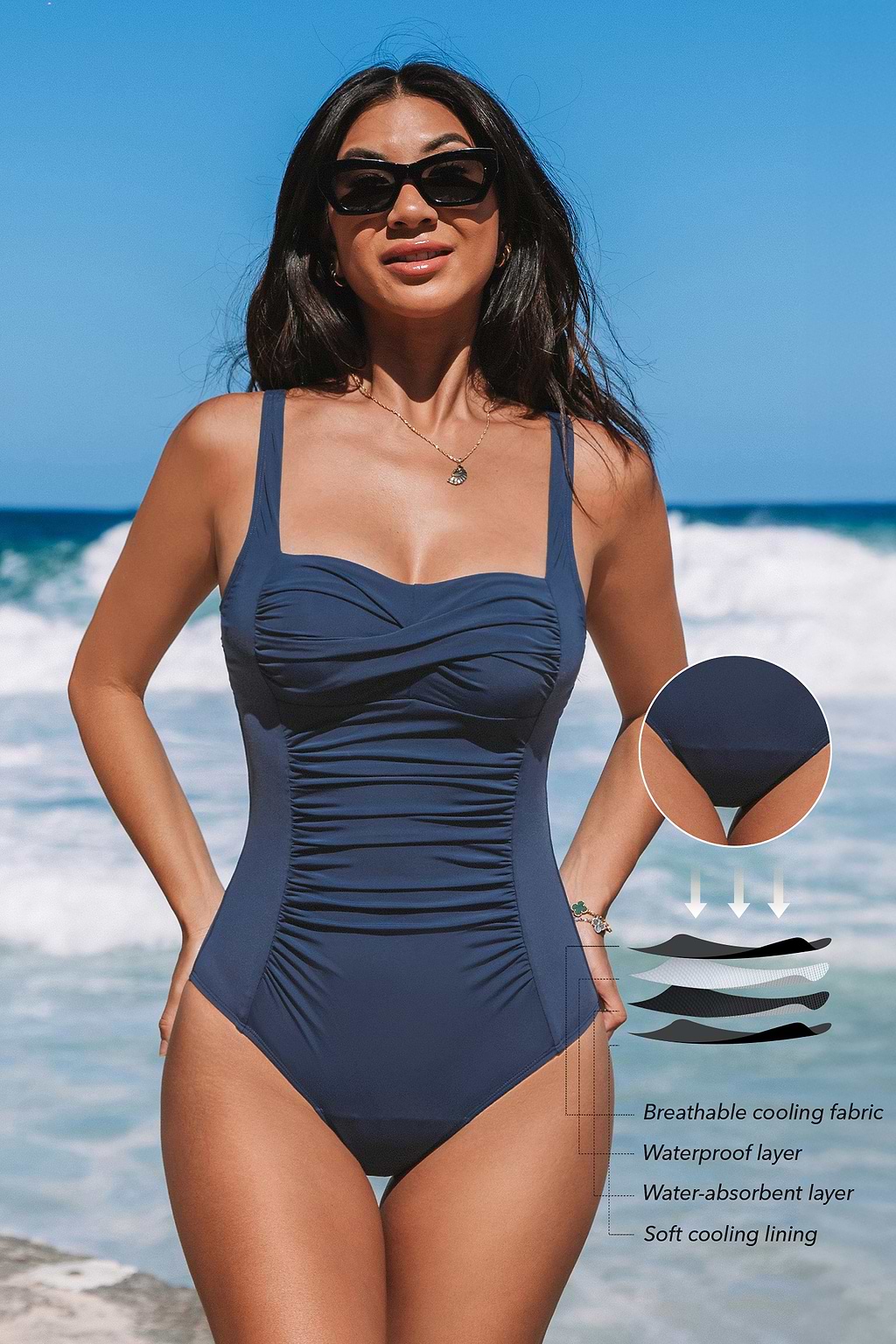 Hollywood Moment Period One-Piece Swimsuit