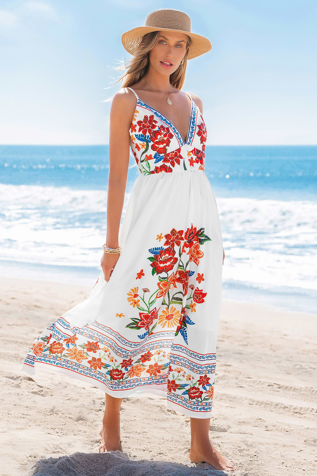 Handpicked Blooms Floral Maxi Dress