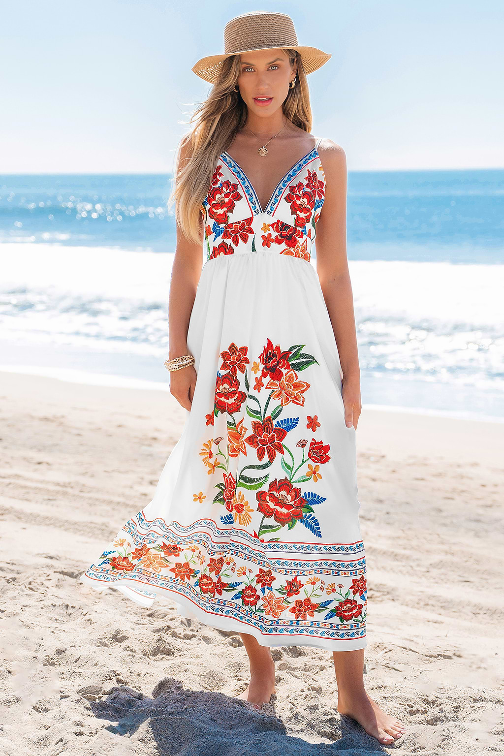 Handpicked Blooms Floral Maxi Dress