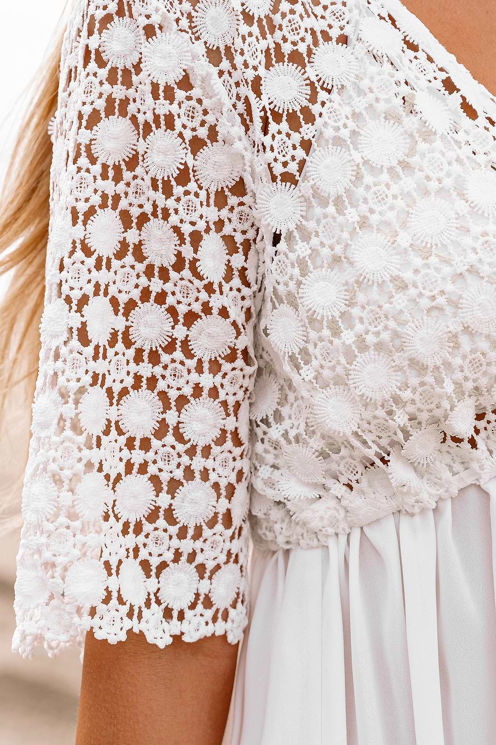 Dreamy Lace White Cover-Up Kimono