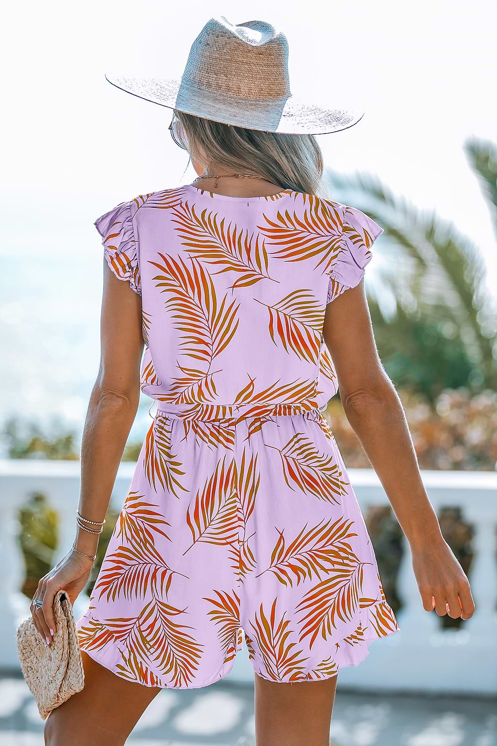 Maui Sunset Tropical Romper