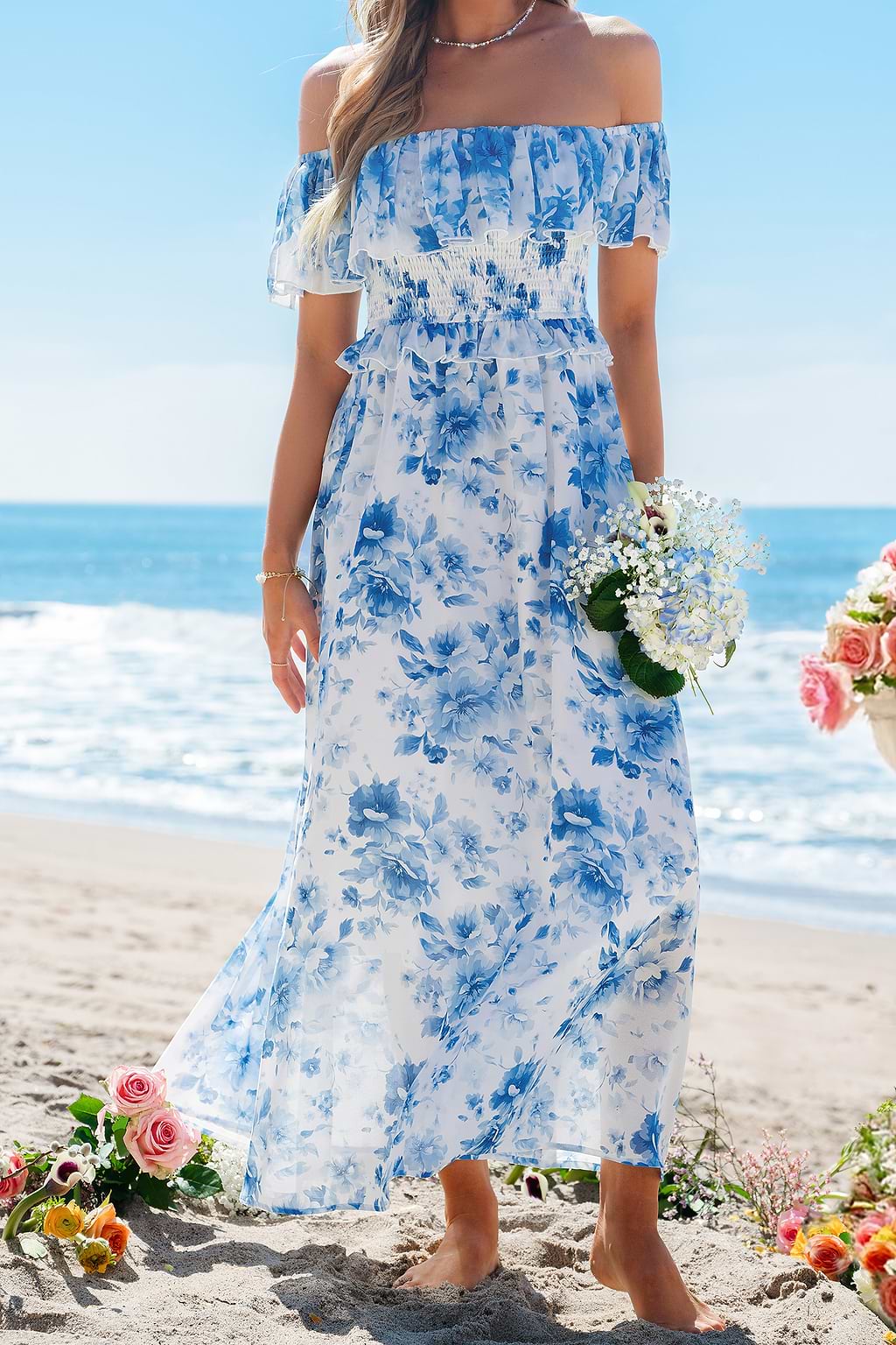 Cool Meadow Floral Maxi Dress