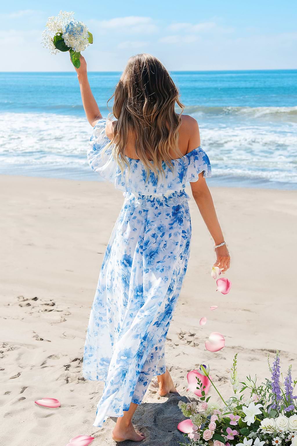 Cool Meadow Floral Maxi Dress