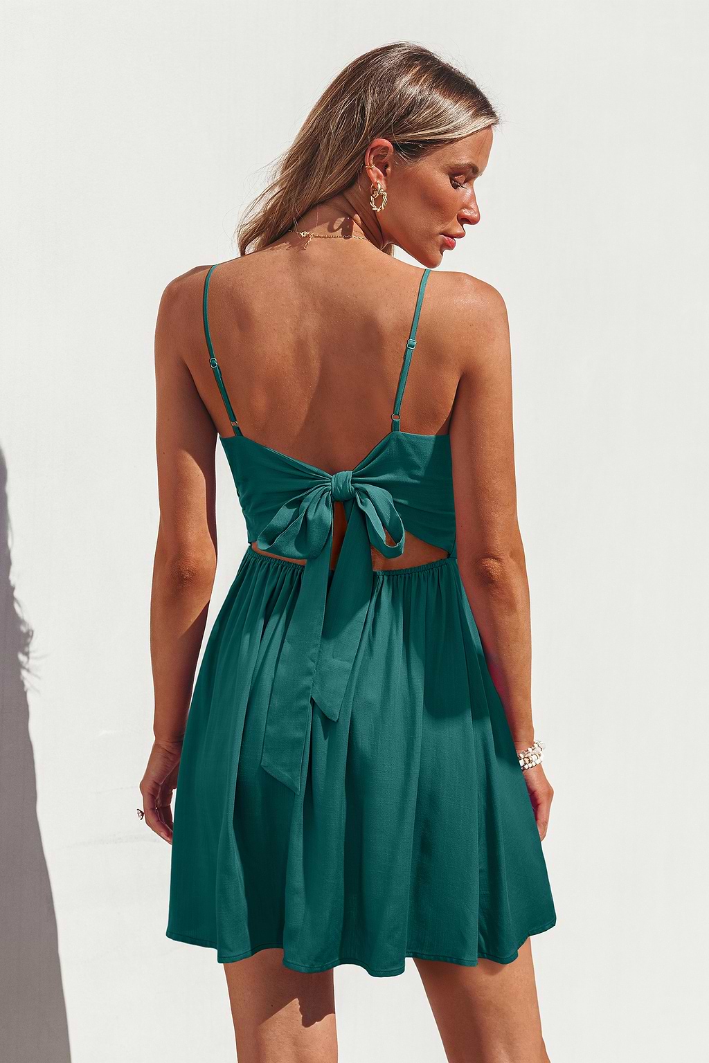 Seaside Bash Green Mini Dress