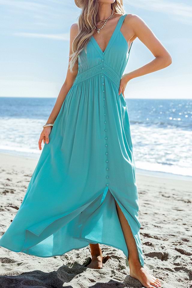 aqua maxi dress Shop From Angie -- Scout & Molly's at One Loudoun, VA Peppermayo Exclusive The Silvana Maxi Dress is made for sparkling nights and statement entrances Aqua boohoo Chiffon Ruffle Polka