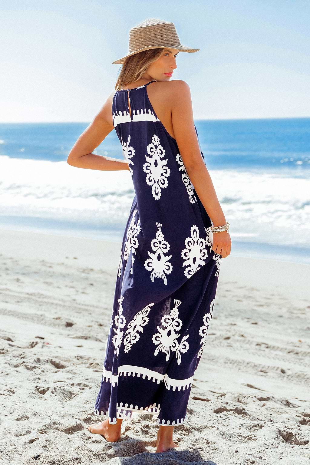 Bohemian Charm Ornate Maxi Dress