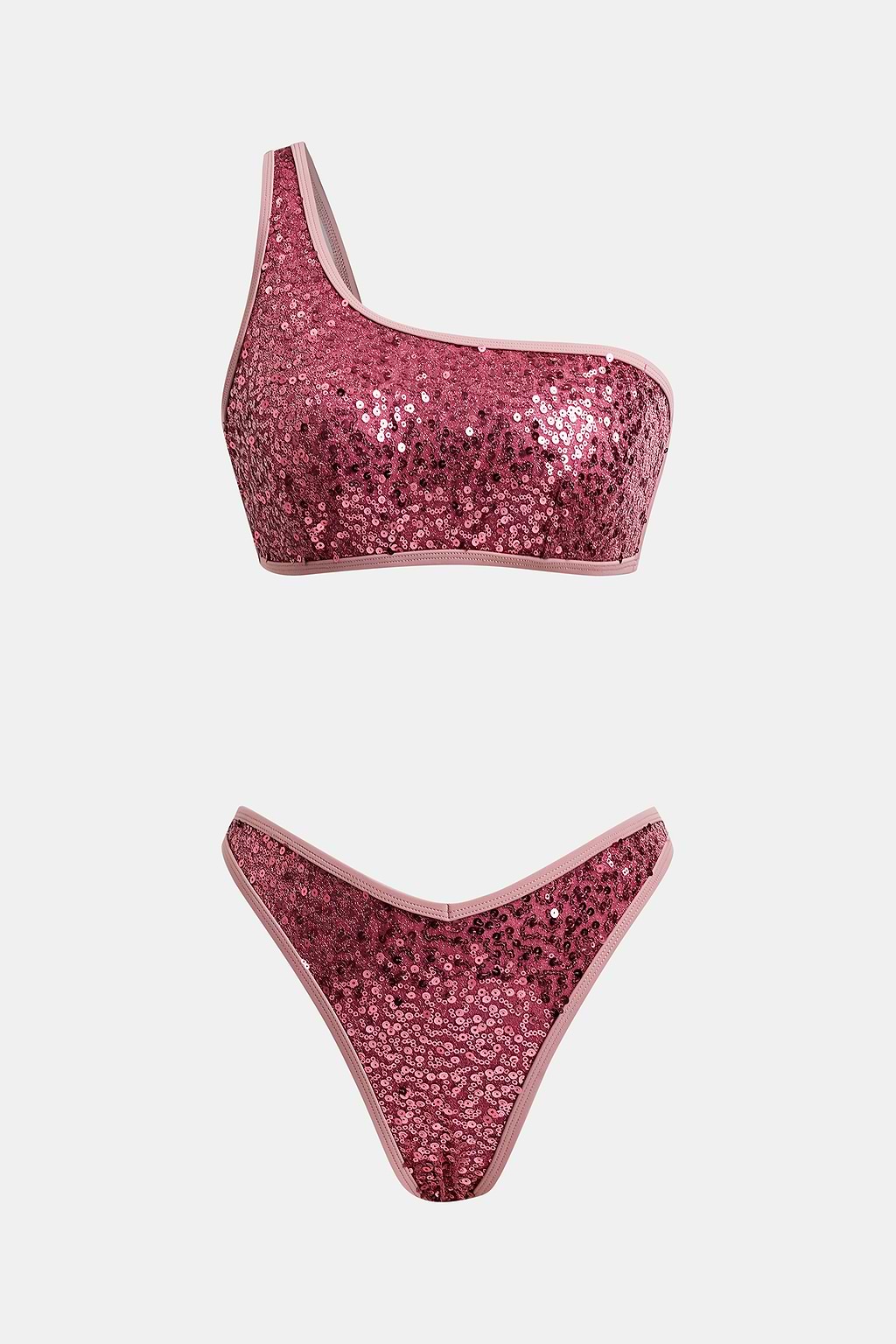 Sparkling Bonfire Pink Bikini Set