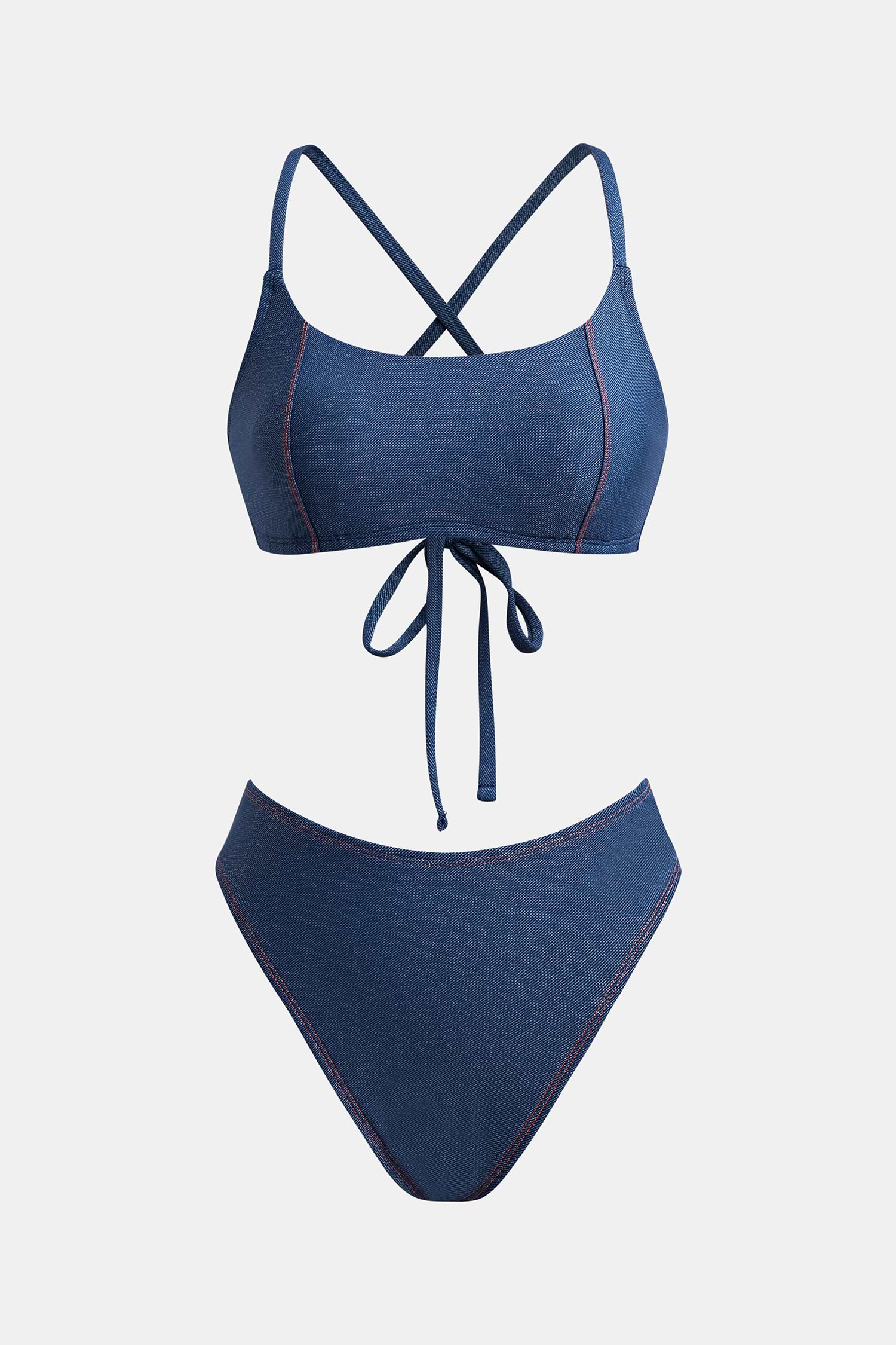 【CUPSHE】Britney☆デニムカジュアル ビキニセット Britney Denim Bikini Set