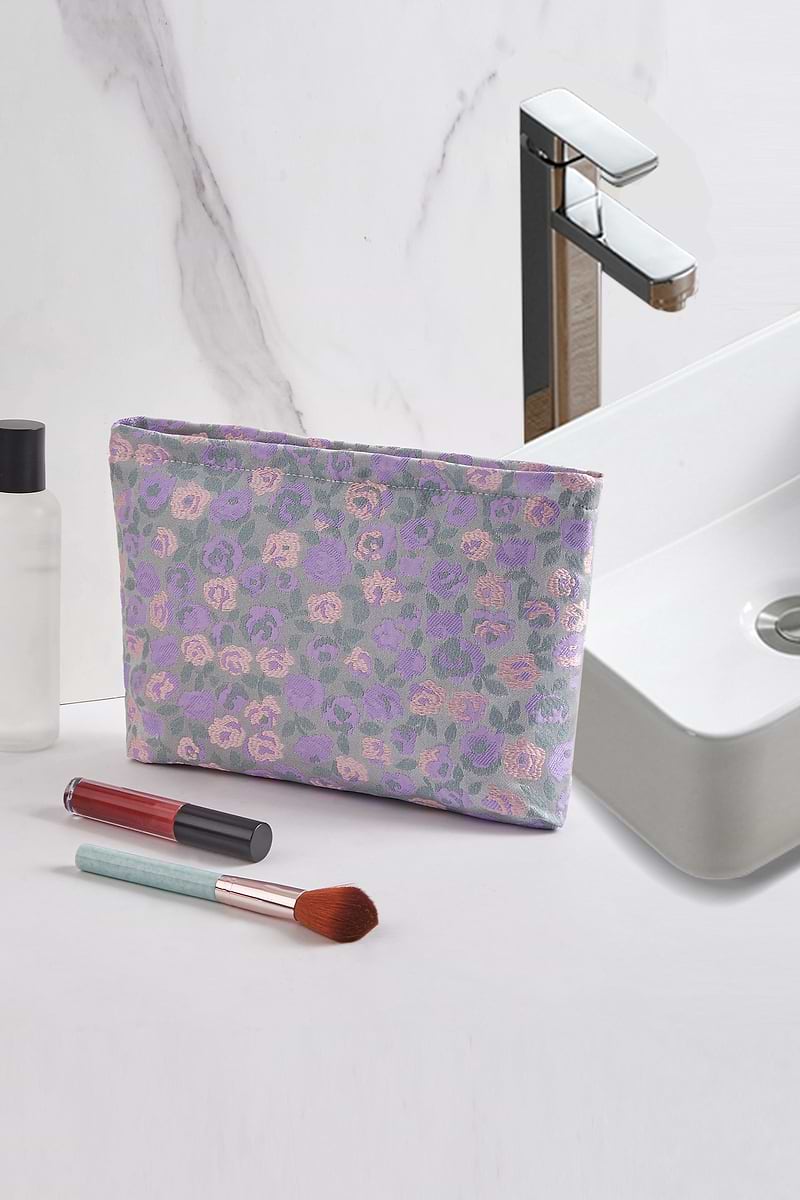 Borsa cosmetica floreale Rose Bush