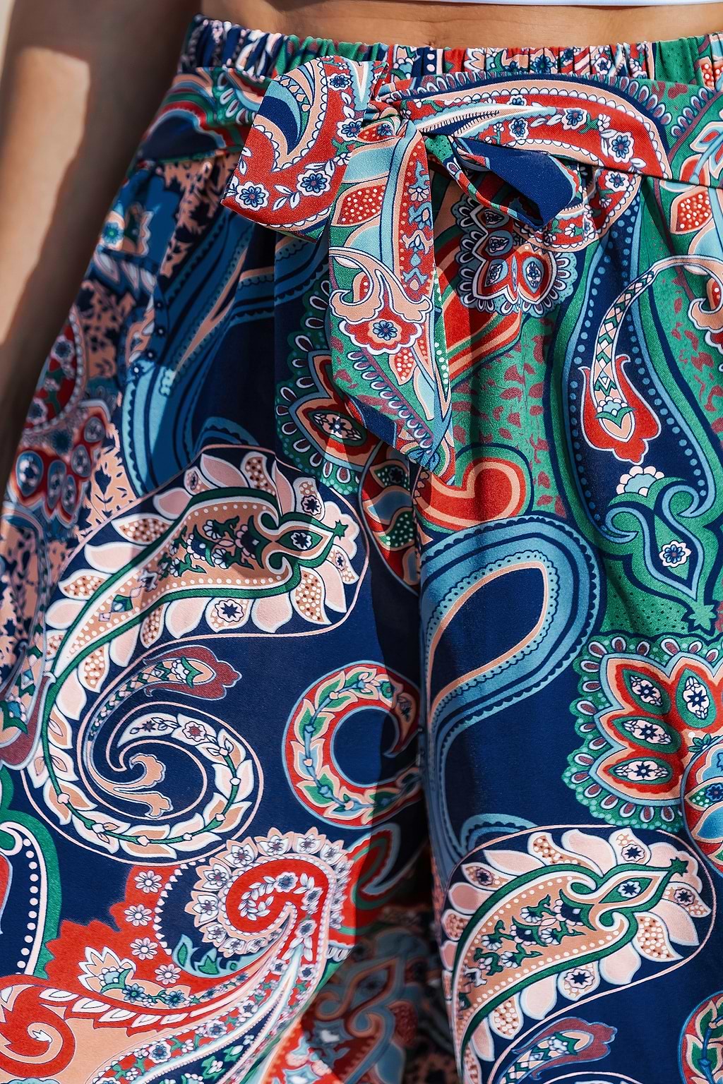 Boho Tulip Paisley Cover-Up Pants