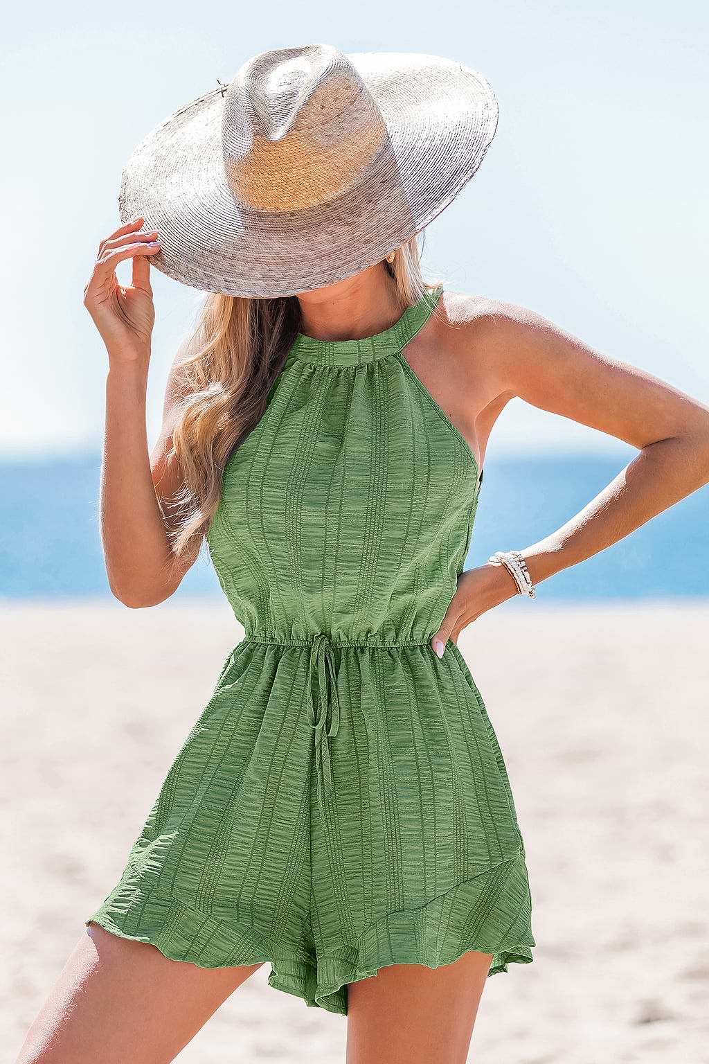 Soft Willow Green Playsuit