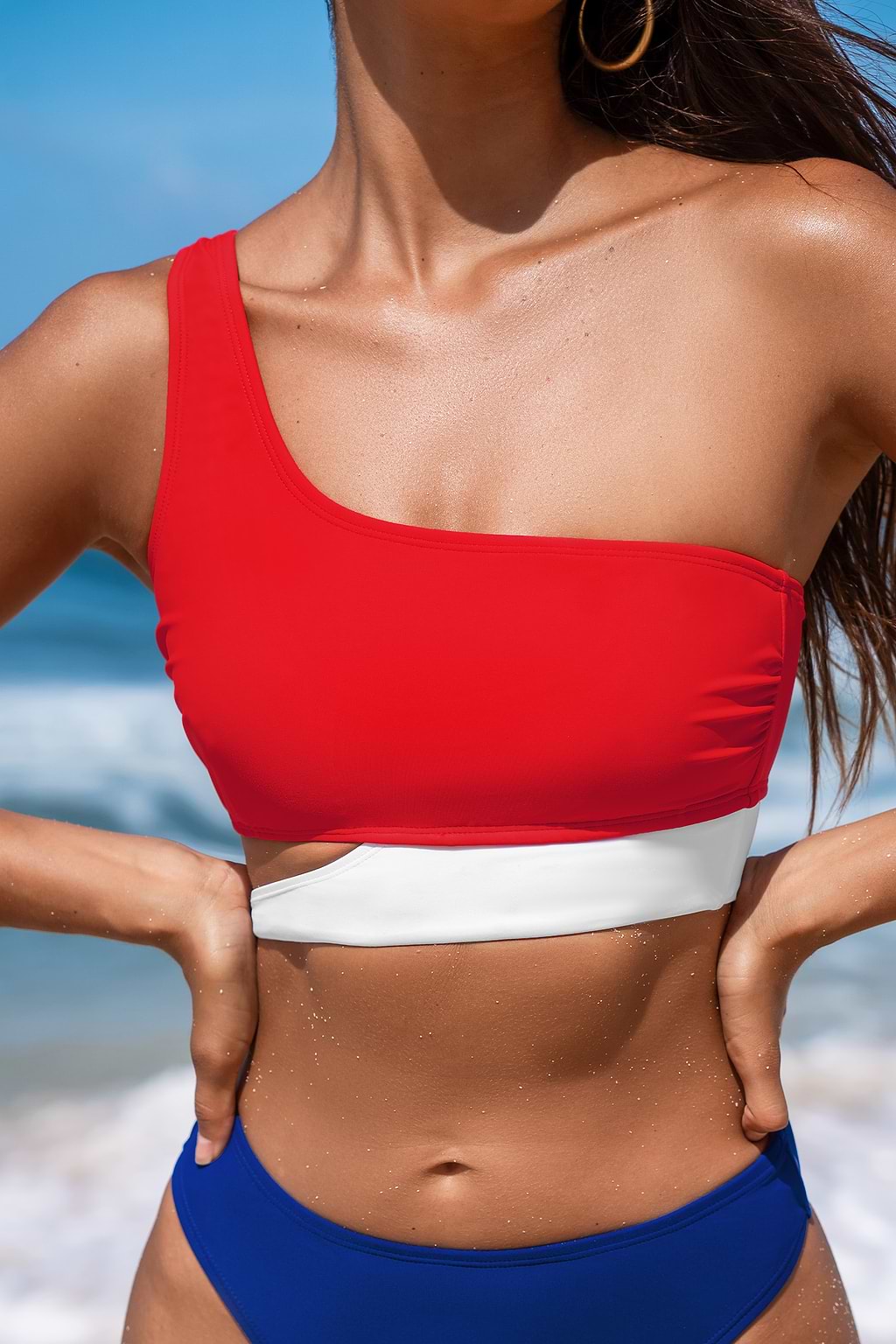Chasing Sunshine Asymmetrical Bikini Top