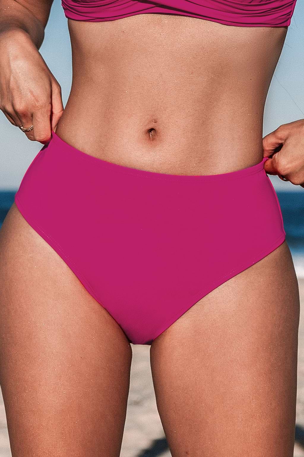 Ola de Verano Magenta Standard Bikini Bottoms