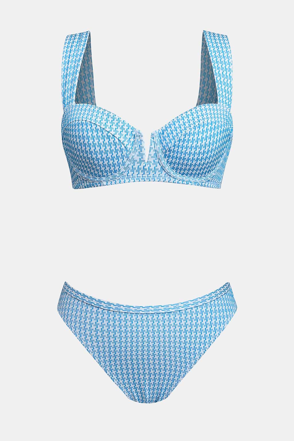 Bikini bretelles larges armature taille moyenne