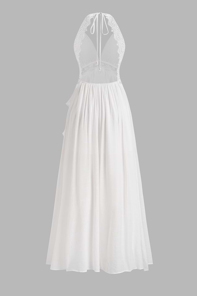 chinese dress ladies Venus Dress Oyster Satin Maxi with Back Sash main image 0