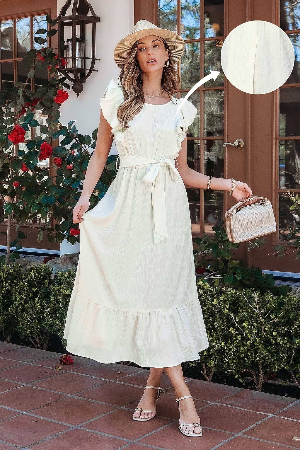 Delicate Feel White Maxi Dress