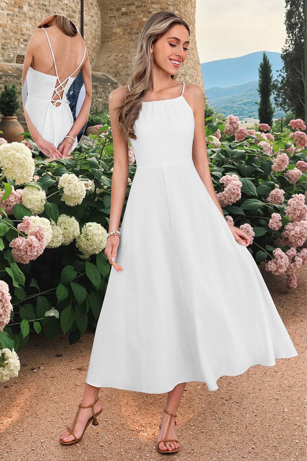 Boardwalk Date White Maxi Dress