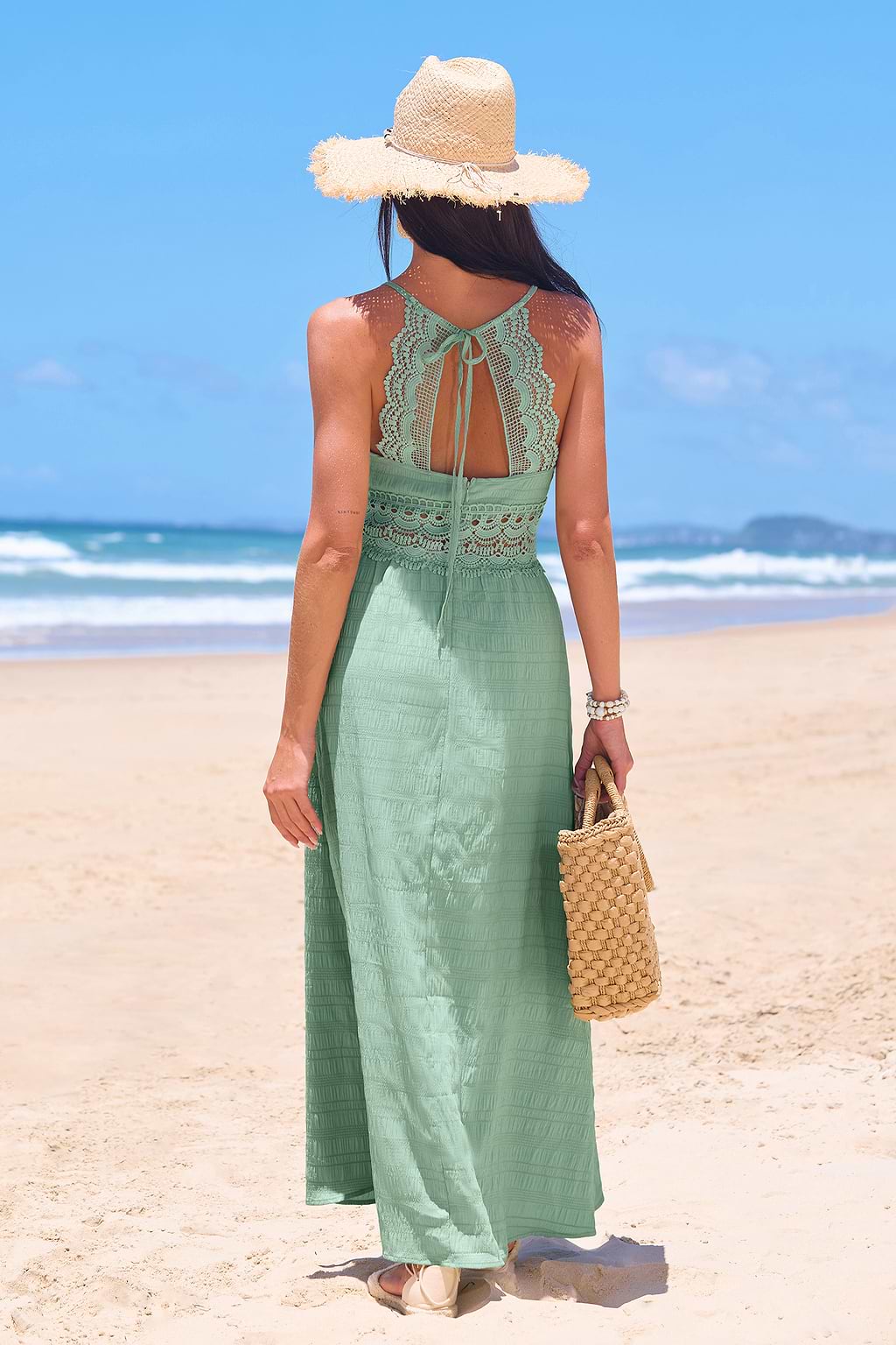 Spring Mint Green Maxi Dress