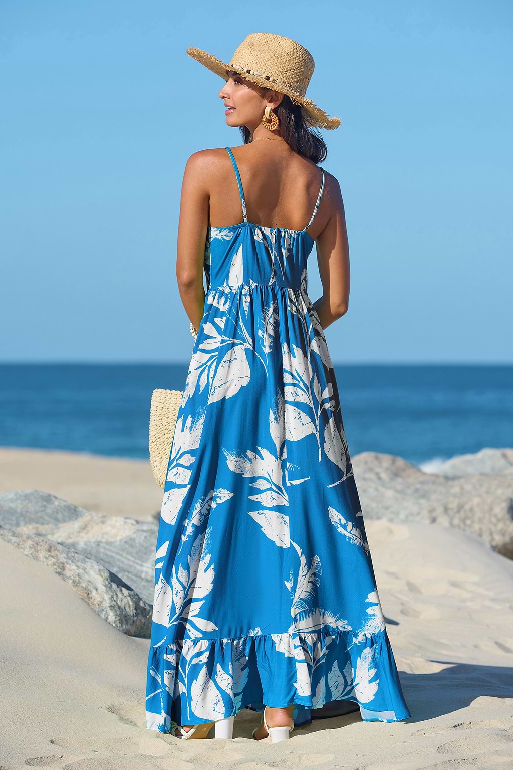 Paradise Bloom Tropical Maxi Dress