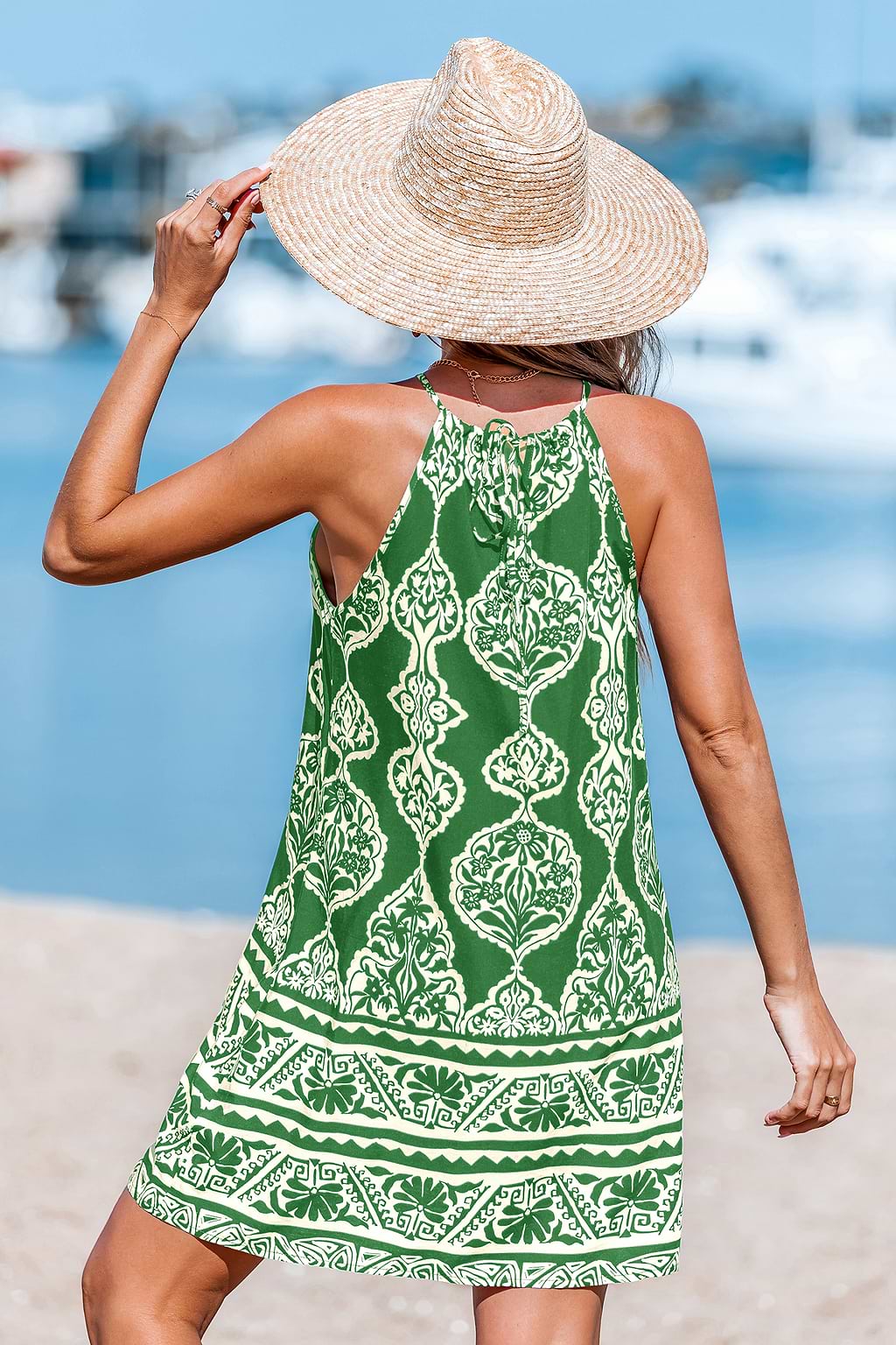 Coastal Cabana Ornate Mini Dress