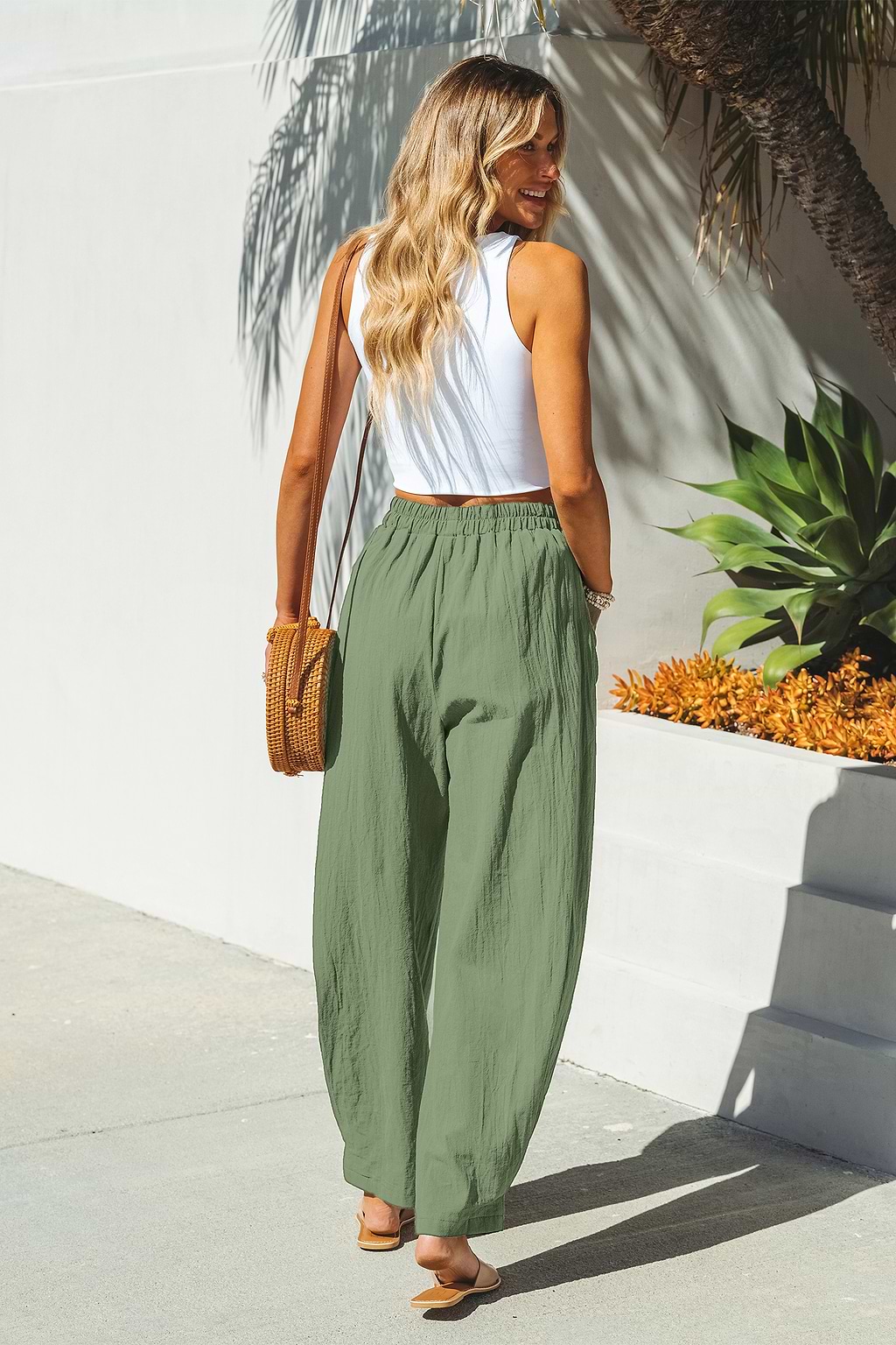 Gentle Flow Green Pants